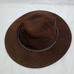 Kakadu Australian Made Genuine Kangaroo Leather Outback Hat Sz XL Brown